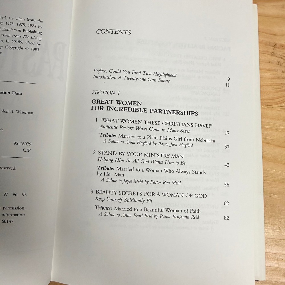 Married to a Pastor's Wife London Wiseman 1995 First Printing Christian Ministry - Picture 5 of 13